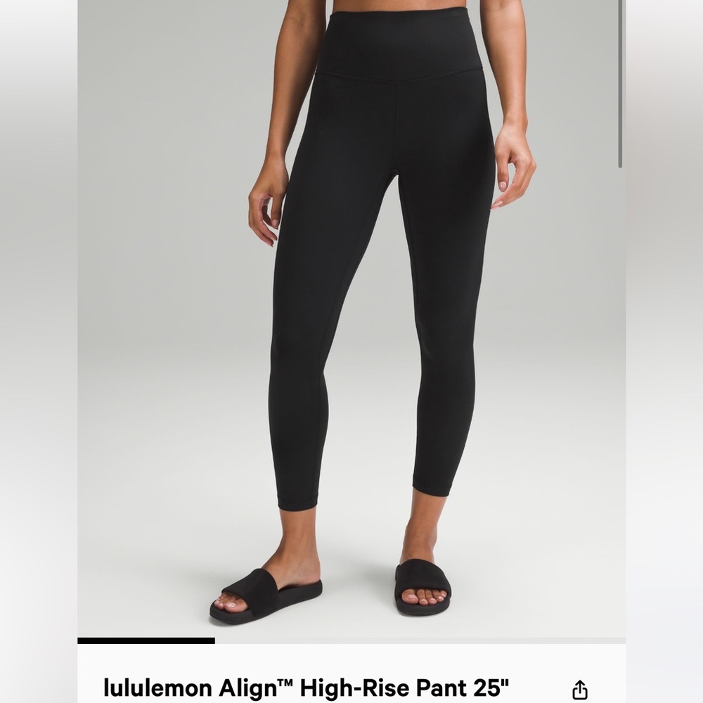Lululemon align high rise pant 25”